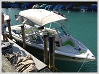 Unser Motorboot